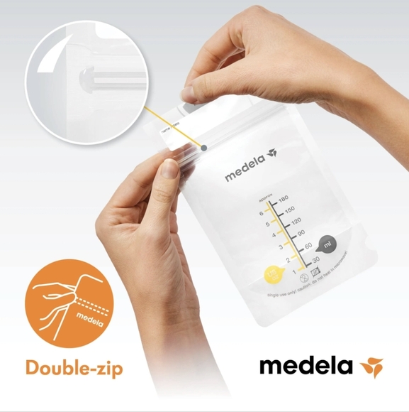 Medela Supplies Pump & Save milk Bags 2 Boxes & Steam Quick Clean Bags 1 Box - Picture 10 of 11